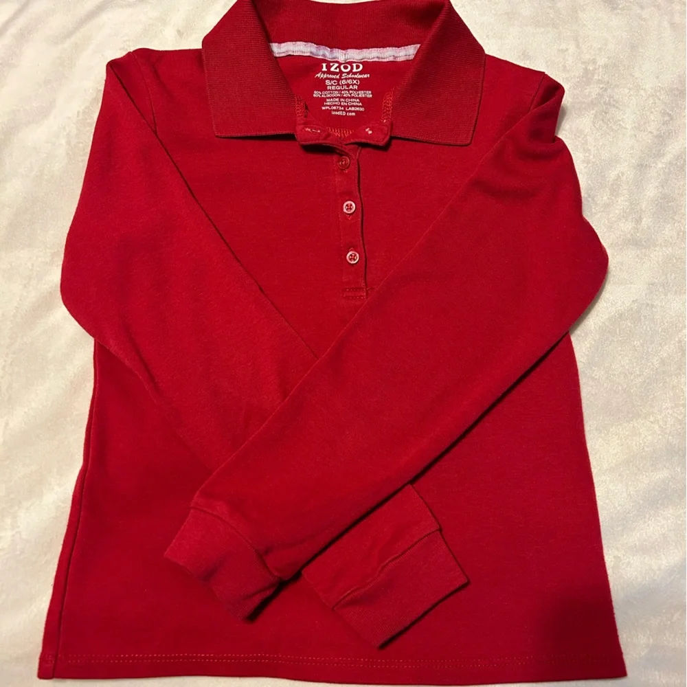 The Children's Place / IZOD Long Sleeve Uniform Pique Polo - Lot of 2